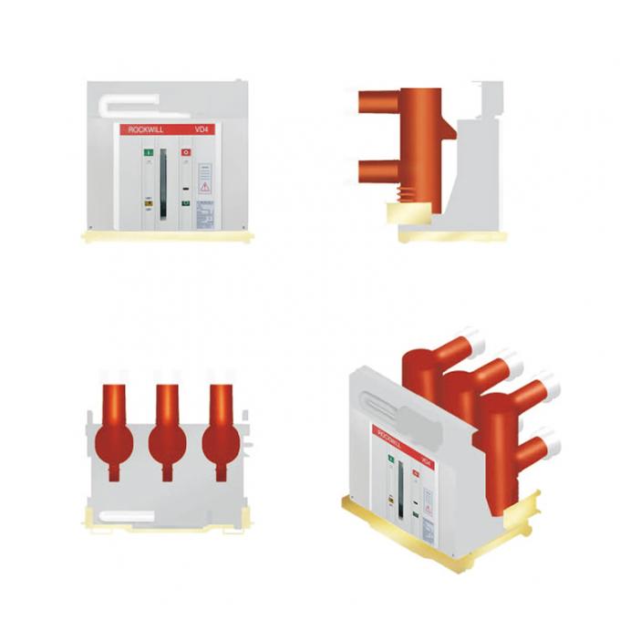Interruttore ad alta tensione VD4 dell'interno 12kV 13.8kV 20kV 24kV 35kV di vuoto dell'apparecchiatura elettrica di comando 0