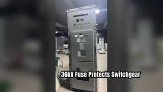 Uno sguardo più da vicino: fusibile da 36 kV nel quadro SF6 per proteggere l'interruttore sezionatore e il trasformatore di corrente