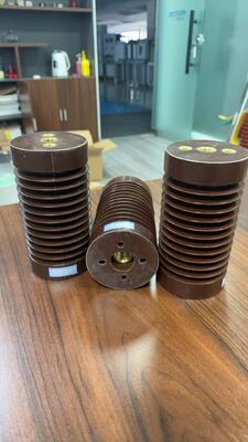 Brown Epoxy Resin Medium Voltage Insulators , Support Insulator Water Resistance
